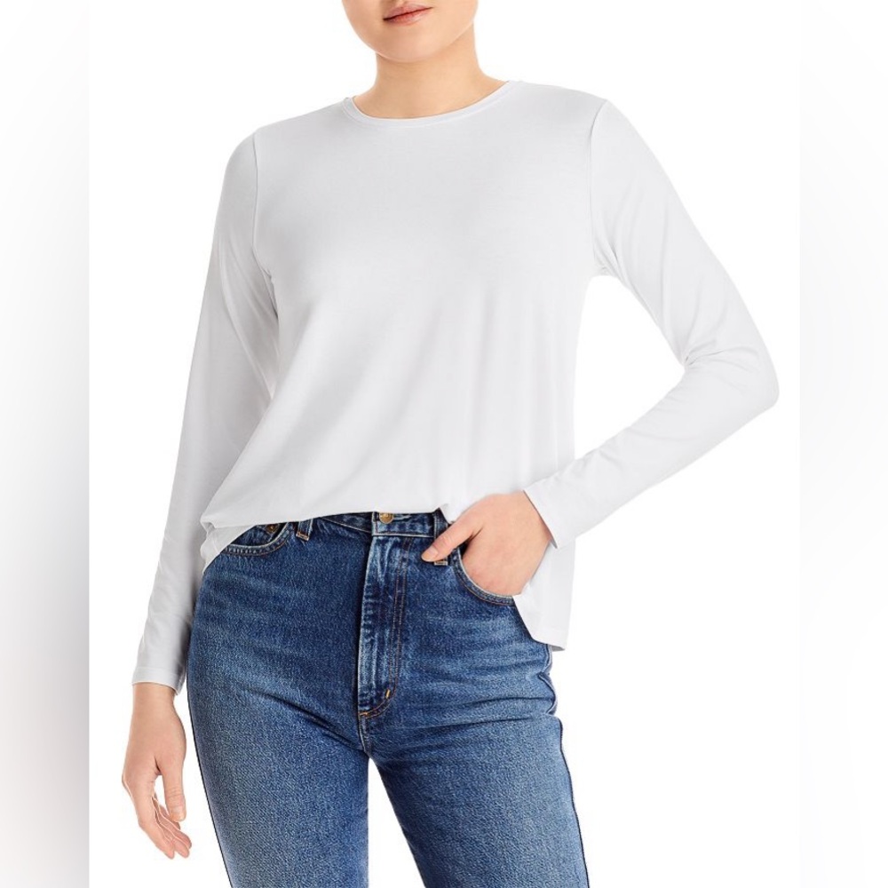 Eileen Fisher • White Long Sleeve Flowy Top